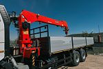 Бортовой FAW J6P 6х6 с КМУ Kanglim