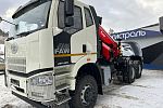 Седельный тягач FAW CA 3250 c КМУ Sunhunk K-238  6х6