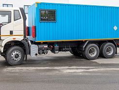 Автомобиль для перевозки взрывчатых веществ, контейнерного типа FAW J6 6х4