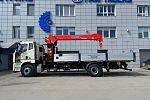 Бортовой автомобиль FAW J6L 4х2 с КМУ Kanglim 1256