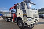 Бортовой автомобиль  FAW CA 3250 6х6  с КМУ HORYONG HRS 216