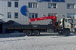 Бортовой автомобиль FAW CA 3250 с КМУ Sunhunk S-2106.