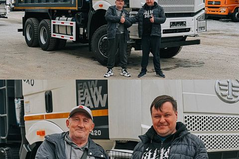 Сегодня состоялась выдача самосвала FAW 6х6! 