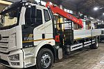 Бортовой автомобиль FAW J6L с КМУ Русман 514