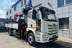Бортовой автомобиль FAW J6L 4х2 с КМУ Kanglim 1256