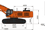Гусеничный гидравлический экскаватор LONKING CDM6950