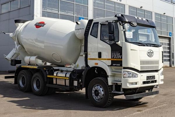 Автобетоносмеситель Faw J6 6x4 АБС Tigarbo, 9 м3