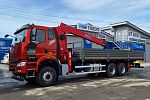 Бортовой автомобиль FAW c КМУ двигатель 460 л.с.