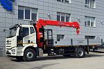 Бортовой автомобиль FAW J6L 4х2 с КМУ Kanglim 1256
