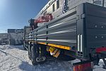 Бортовой автомобиль FAW CA 3250 с КМУ Sunhunk S-2106.